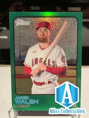 2022 Topps Heritage JARED WALSH Chrome Green Refractor 261/273 LA Angels #10 SP